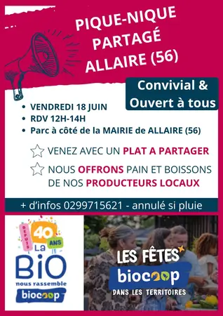 Pique-nique partagé à Allaire !