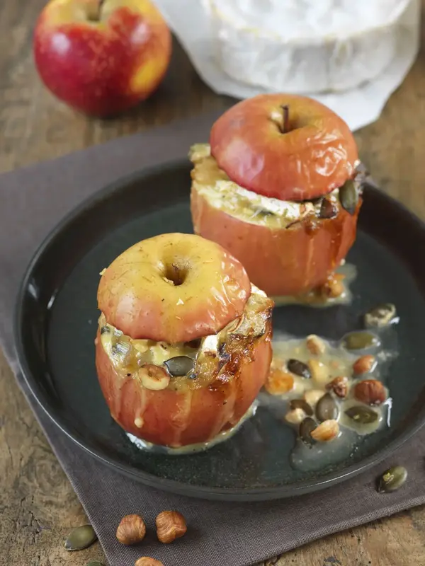 Pommes farcies aux champignons et au camembert AOP